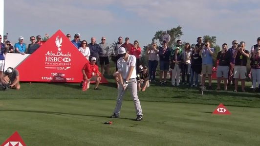 13-year-old beats dustin johnson and tommy fleetwood in beat the pro challenge