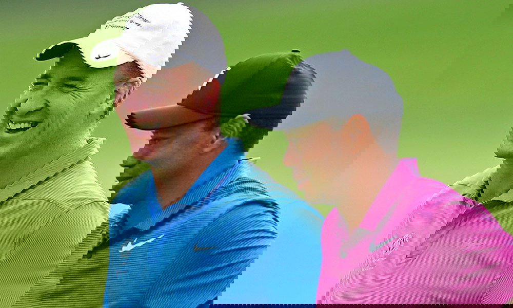 Tiger Woods MOCKS NFL star Peyton Manning's driver Trackman numbers!