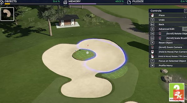 Build your own GOLF COURSE on PGA Tour 2K21