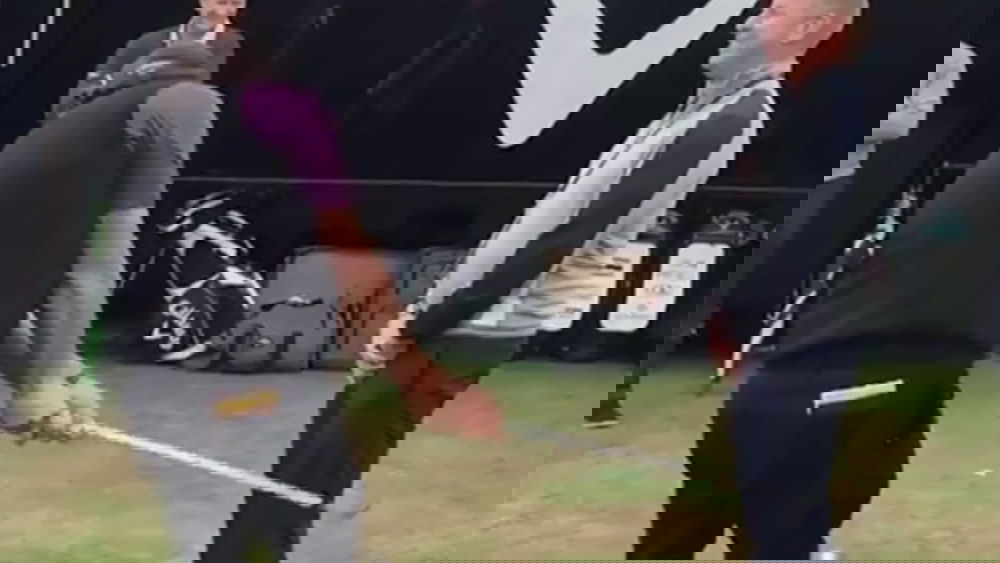 phil mickelson flops shot two feet in front of man at the open