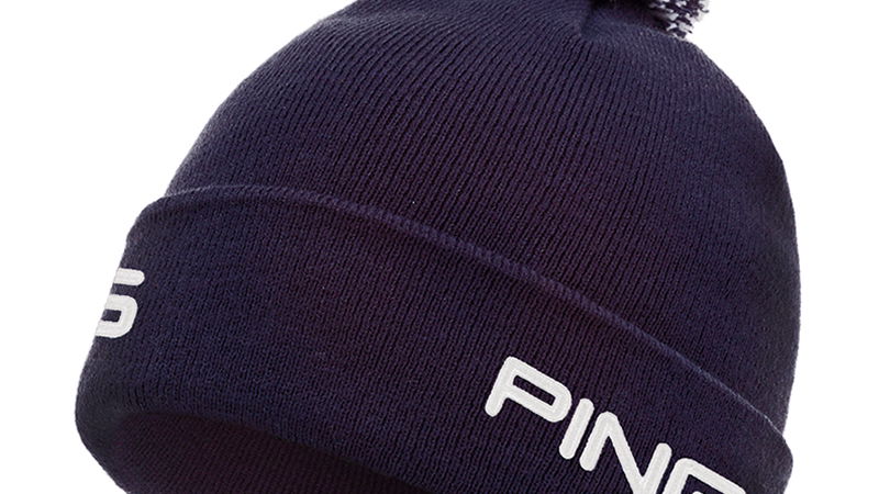 PING CRESTING WINTER GOLF BOBBLE HAT