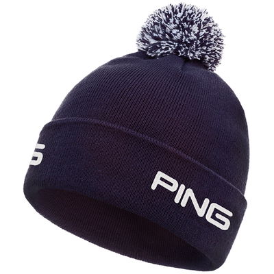 PING CRESTING WINTER GOLF BOBBLE HAT