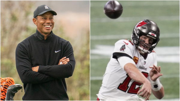 Tiger Woods attends Super Bowl LV to watch Tom Brady win his seventh title