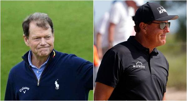 Tom Watson is in admiration of Phil Mickelson's CALVES!