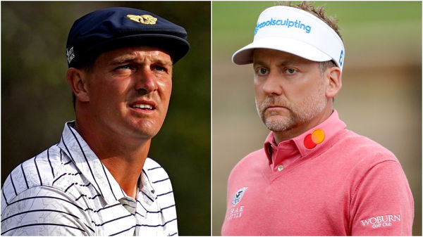 Bryson DeChambeau reacts to Ian Poulter's April Fools' putting video