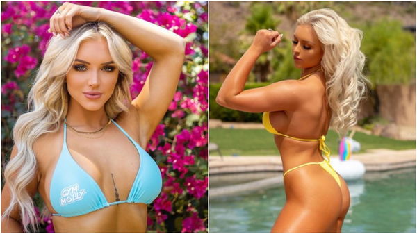 Fitness model swings beautifully but MISSES the ball completely!