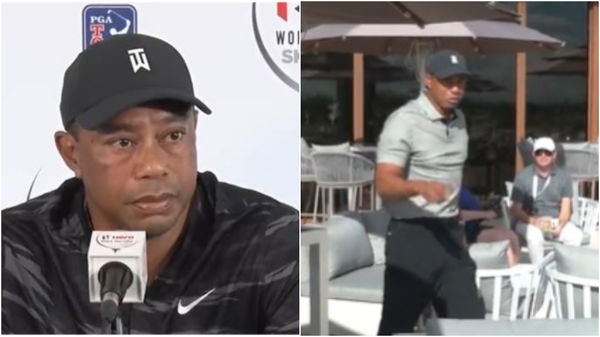 Tiger Woods gives golf reporter a mulligan after MESSING UP his question