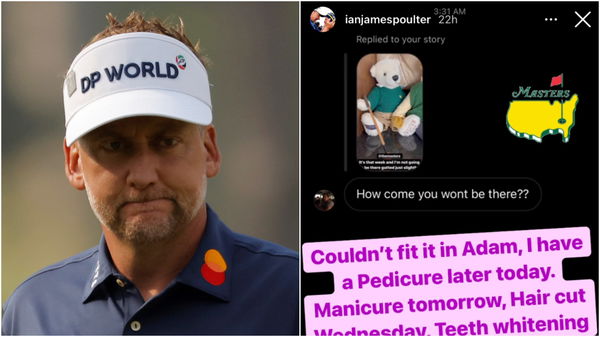 Ian Poulter responds to golf fan after being called a d*** in his DMs