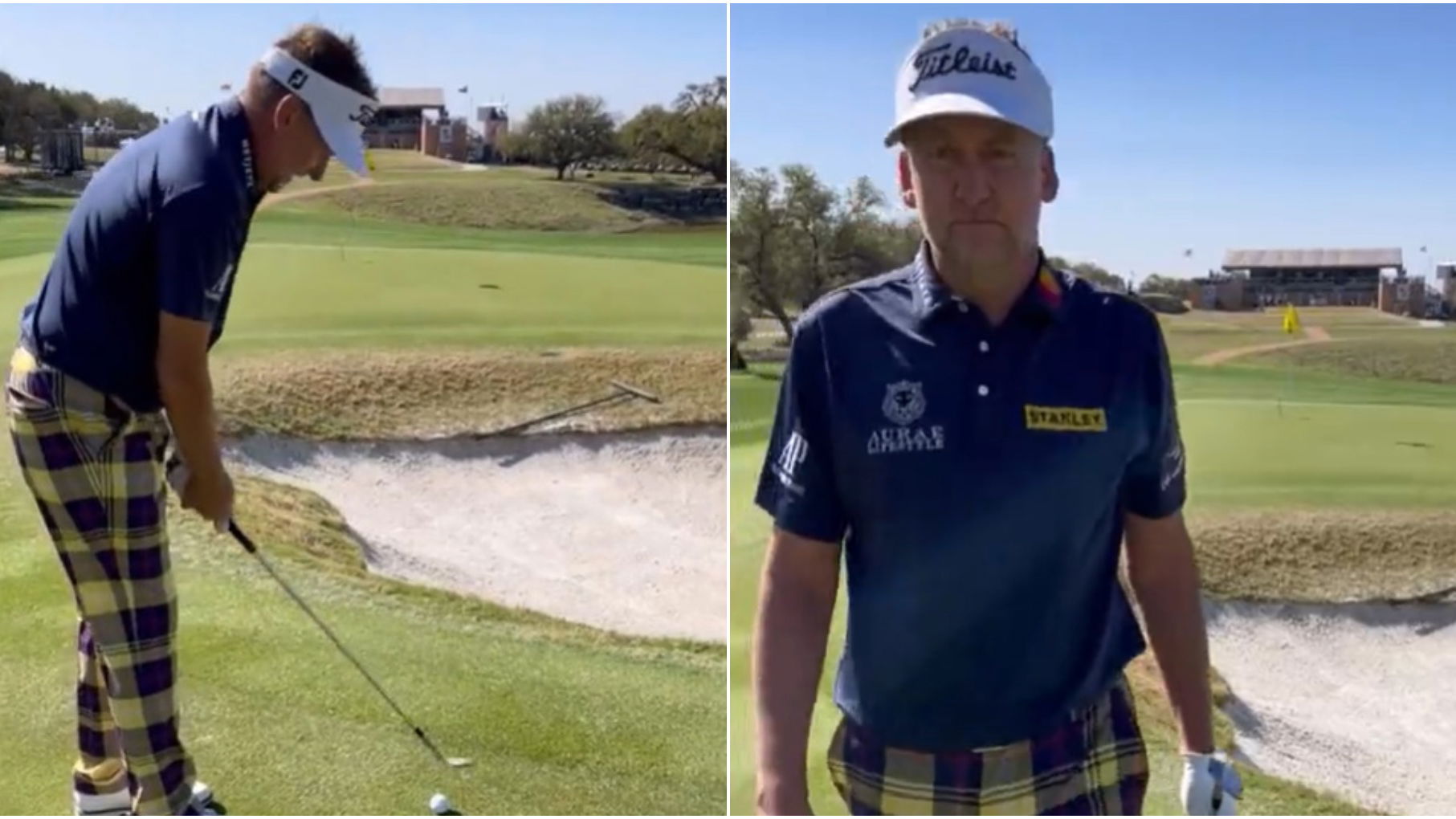 Greenkeepers nightmare or players nightmare?! Ian Poulter isn't sure