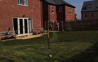 YouTube star makes mini golf course in his back garden