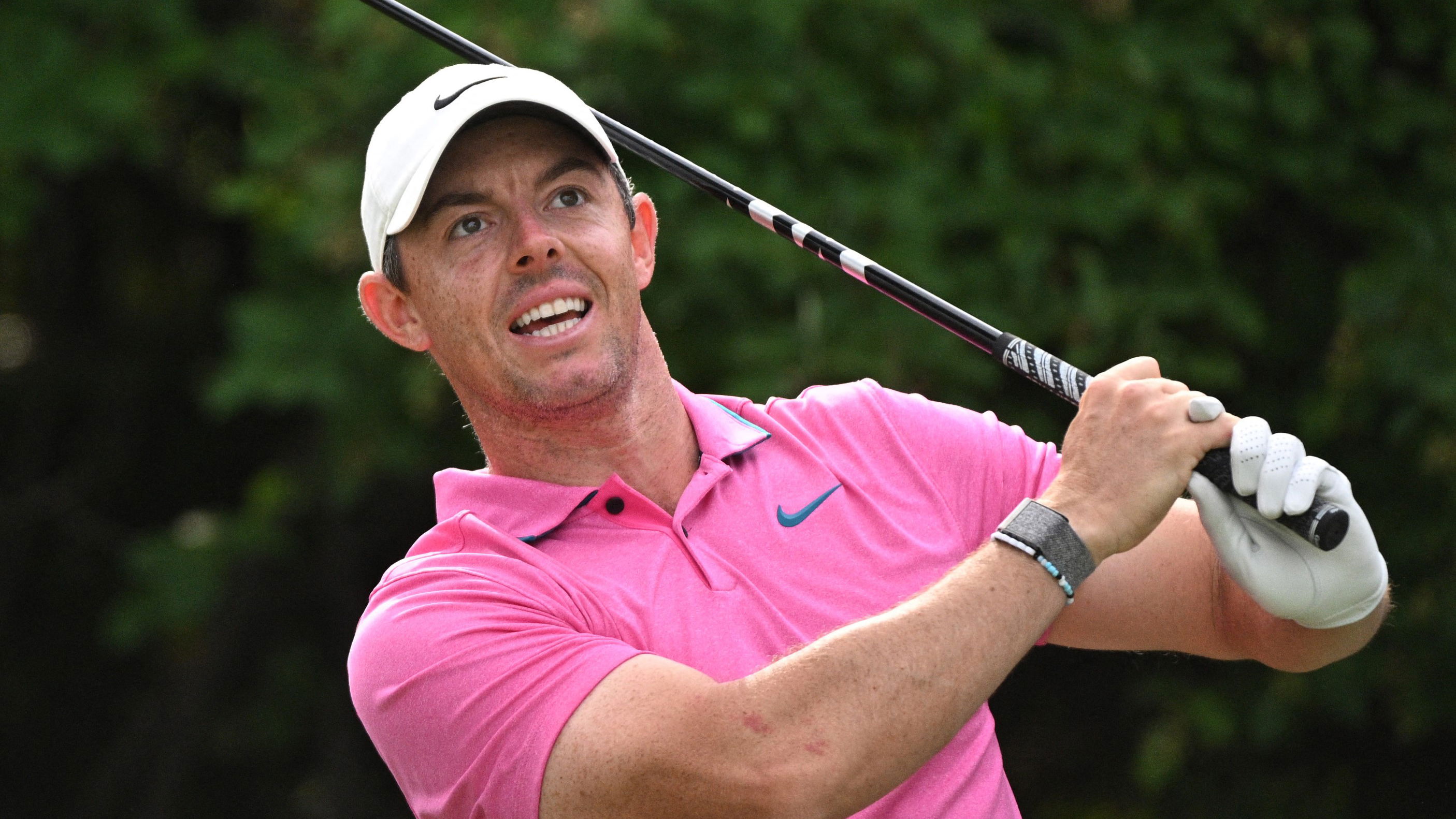 Rory McIlroy hits drive 108 YARDS en route to yet another double at Travelers