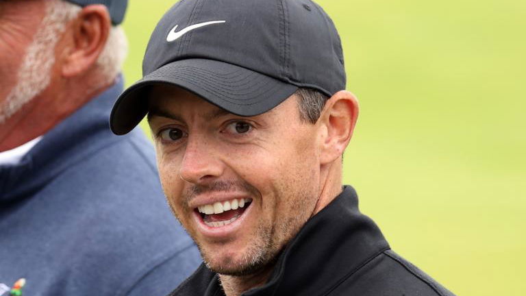 Rory McIlroy laughs as he talks about LIV Golf's OWGR dilemma