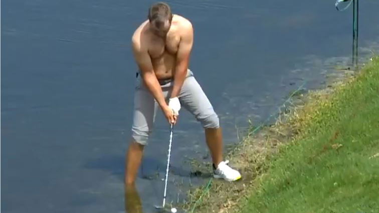 PGA Tour player hits shot TOPLESS during Honda Classic first round