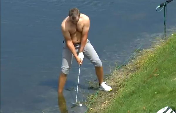 PGA Tour player hits shot TOPLESS during Honda Classic first round