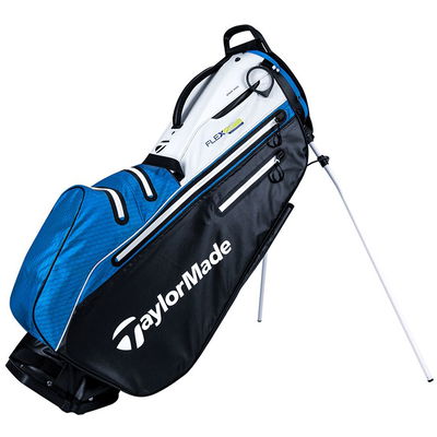 TAYLORMADE 2021 FLEXTECH WATERPROOF GOLF STAND BAG - WHITE/BLACK/BLUE