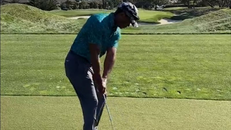 Golf world reacts to Tiger Woods hitting balls again at Pebble Beach