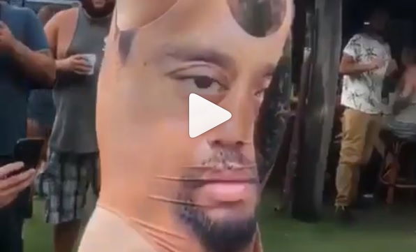 WATCH: The most OUTRAGEOUS Tiger Woods outfit you've ever seen!