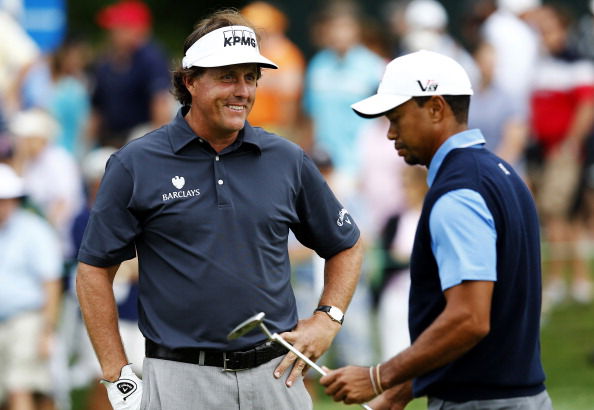 Phil Mickelson asking for "shot a side" in Tiger Woods PPV money match