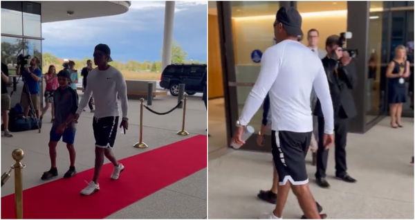 WATCH: Tiger Woods shows off bare leg for first time since car crash