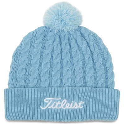 TITLEIST CABLE KNIT POM POM BEANIE HAT