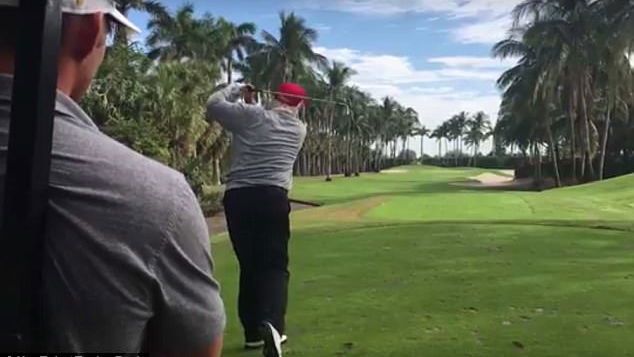 pro golfer reveals rare footage of donald trump golf swing
