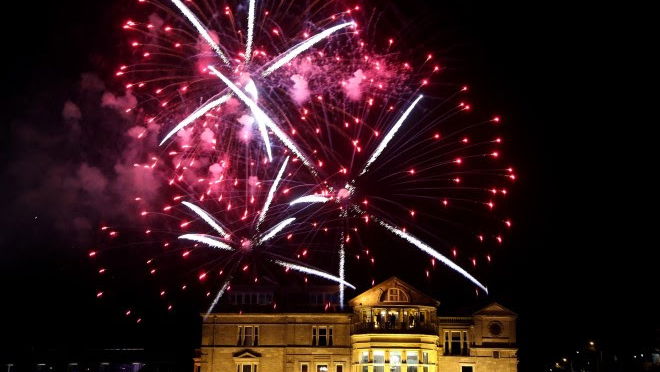 Fireworks make it a spectacular Saturday at St Andrews