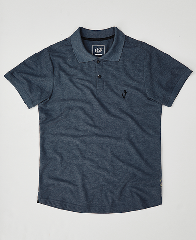 VICE POLO V-LOGO DARK BLUE