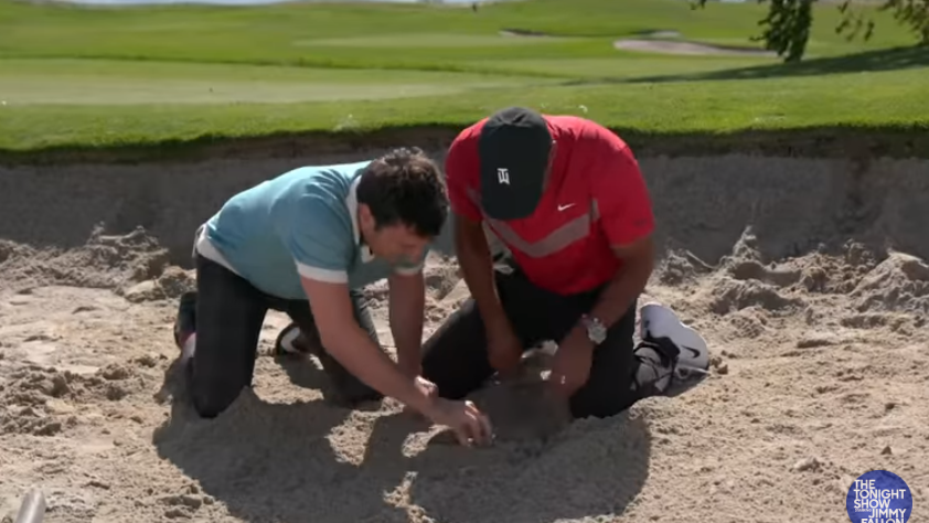 Tiger Woods finds treasure on Jimmy Fallon's Tonight Show