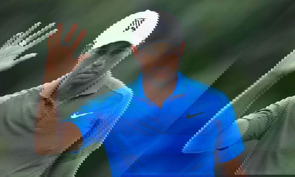WATCH: Tiger Woods plays 'vintage TW' sand shot at Tour Championship