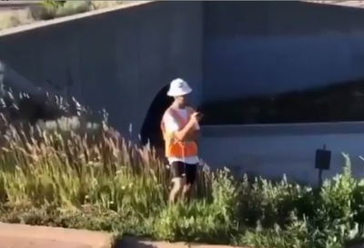 Golfer TRICKS his girlfriend by wearing work gear on video call