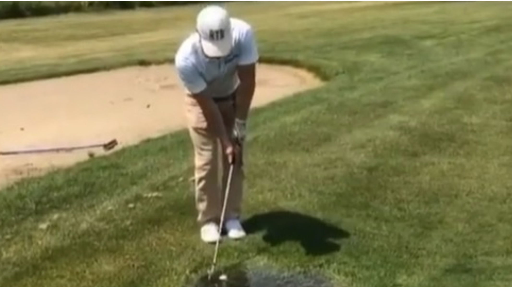 Golf fans react on Instagram as player holes it from a PUDDLE just off green