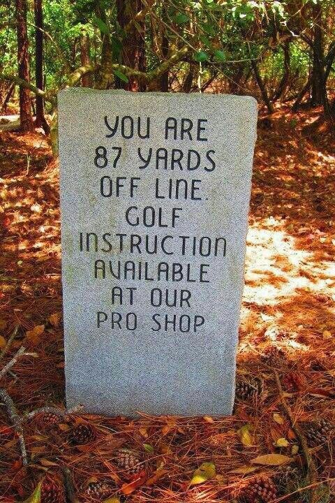 #4: FUNNY GOLF SIGN