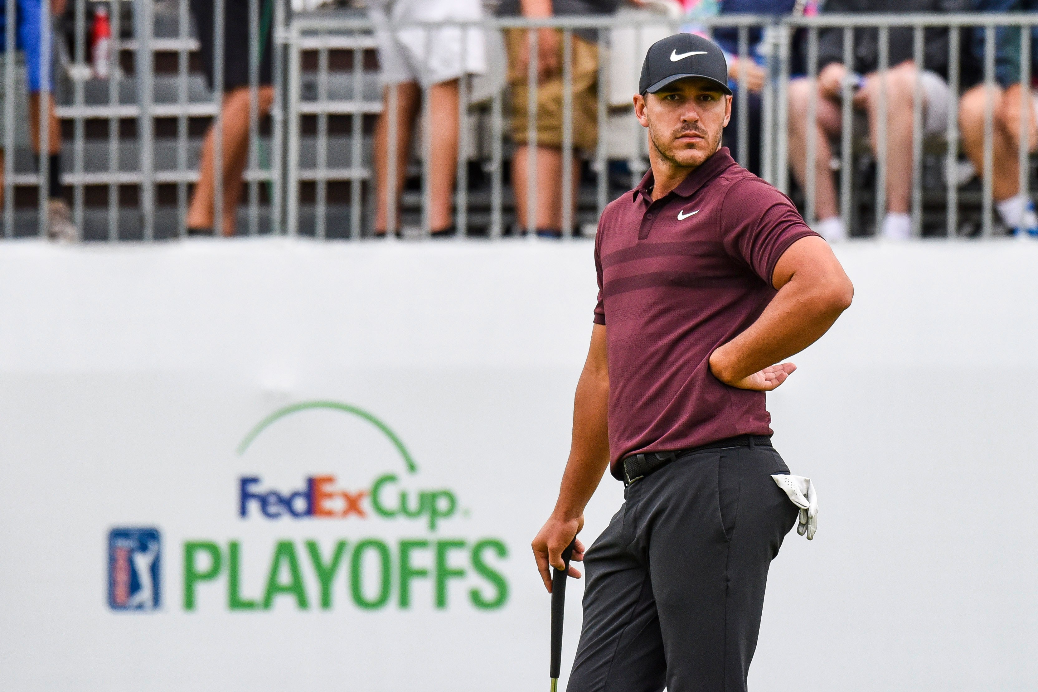 Brooks Koepka moves into share of Tour Championship lead