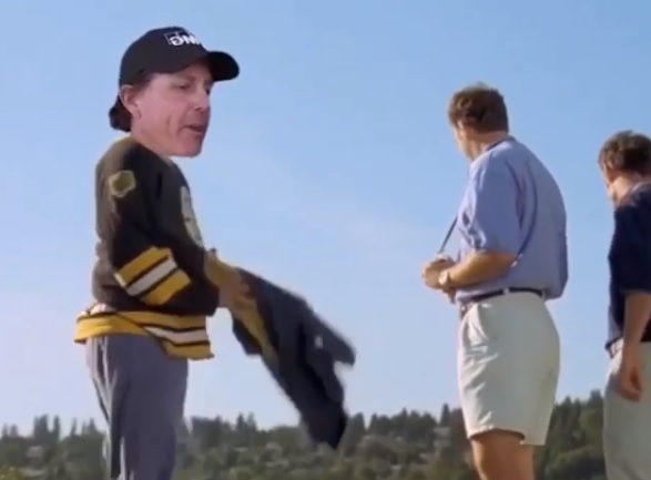 WATCH: The Happy Gilmore remake of Mickelson's moving ball incident!