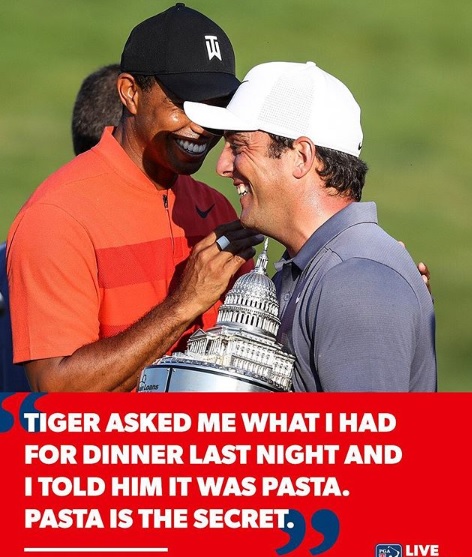 Francesco Molinari tells Tiger Woods his key secret to his success