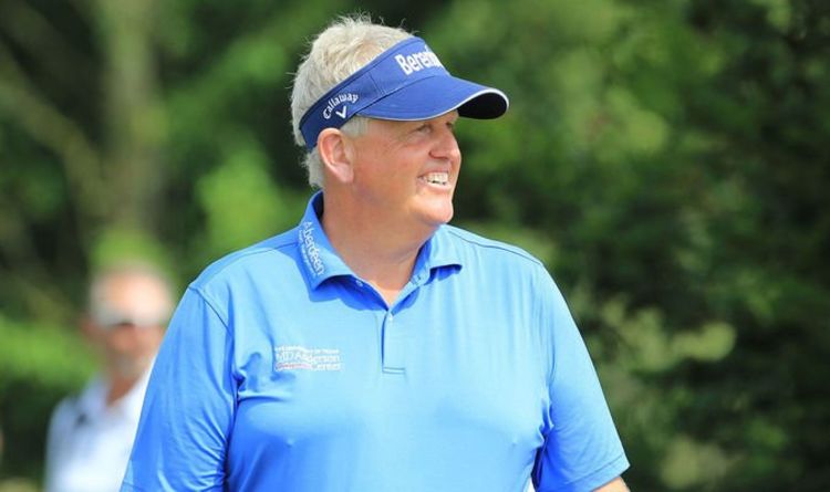 Colin Montgomerie wins playoff after Bernhard Langer has MARE in sand!