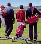 Carrying golf bags