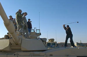 US golfers in Iraq