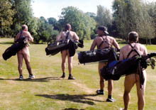 Golf strippers raise cash!