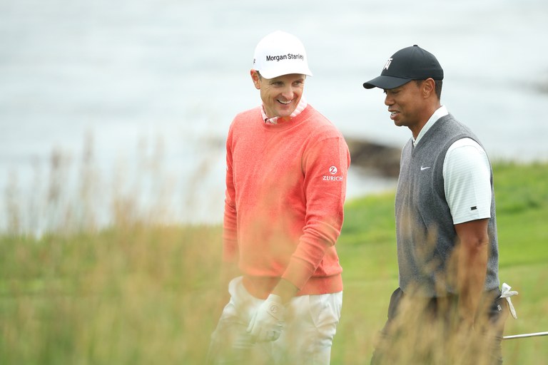 Justin Rose matches Tiger Woods' low US Open round at Pebble Beach