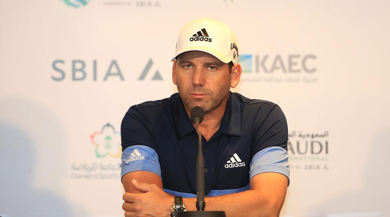 WATCH: Sergio Garcia tosses golf club at his caddie during The Open...