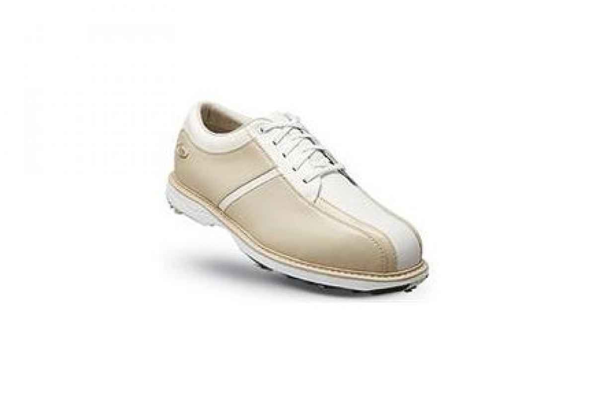 Ladies McKenna Golf Shoes - Natural/White