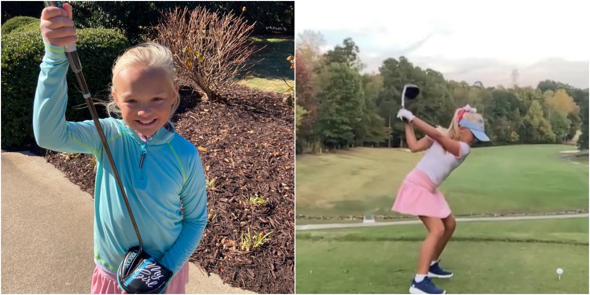 Fostered girl, nine, is on her way to The MASTERS for the Chip, Drive & Putt