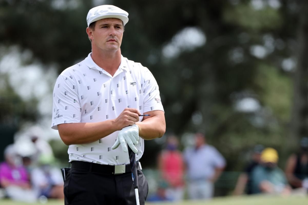 Bryson DeChambeau struggles in the first round at The Masters