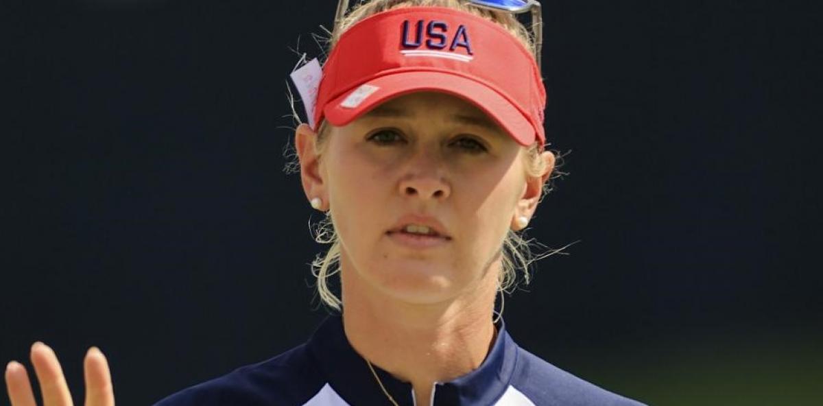 Jessica Korda makes THREE EAGLES in first round of Aramco Team Series