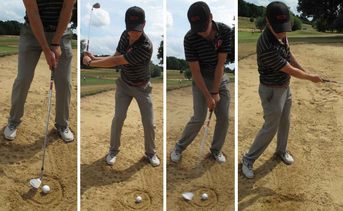 Golf Practice Drills: basic bunker drill