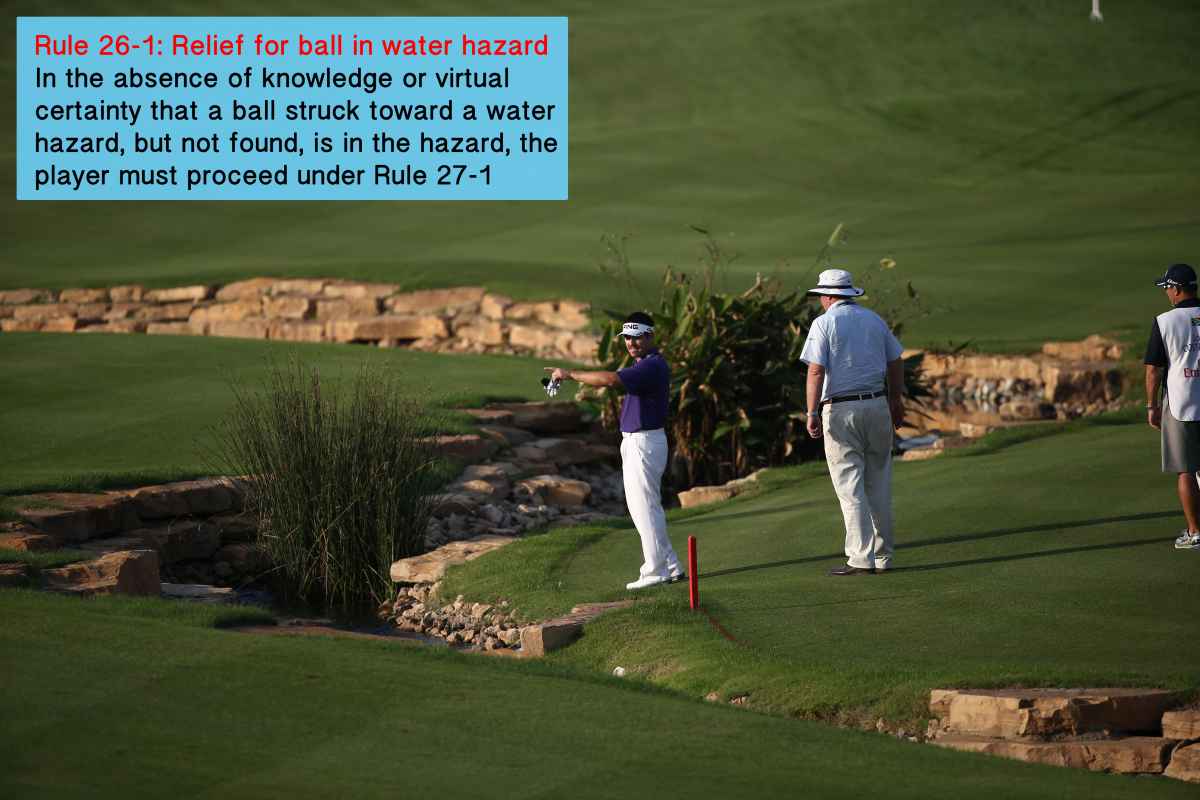 Golf Rule 26: Water hazards (including lateral water hazards)
