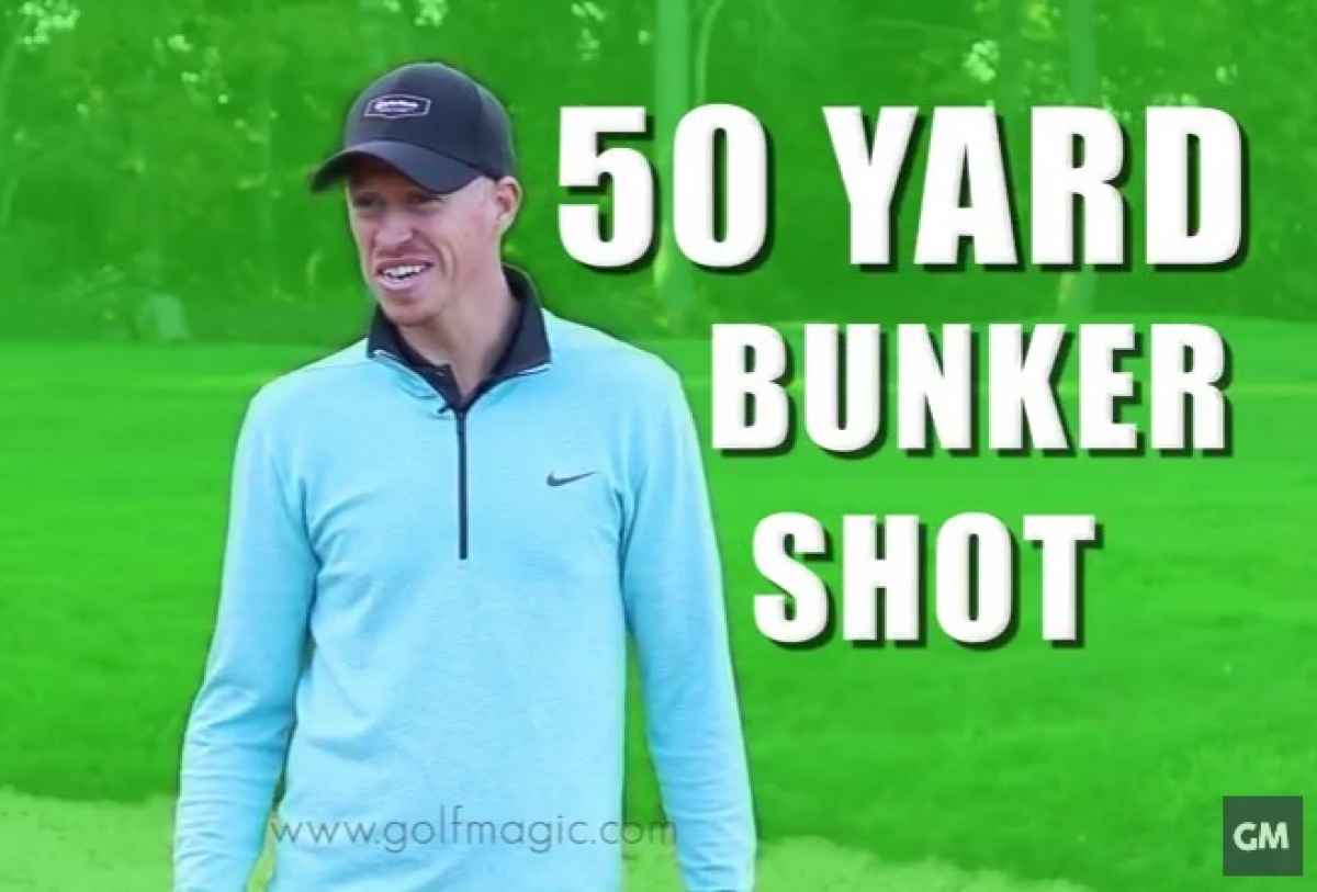 how to play the 50 yard bunker shot