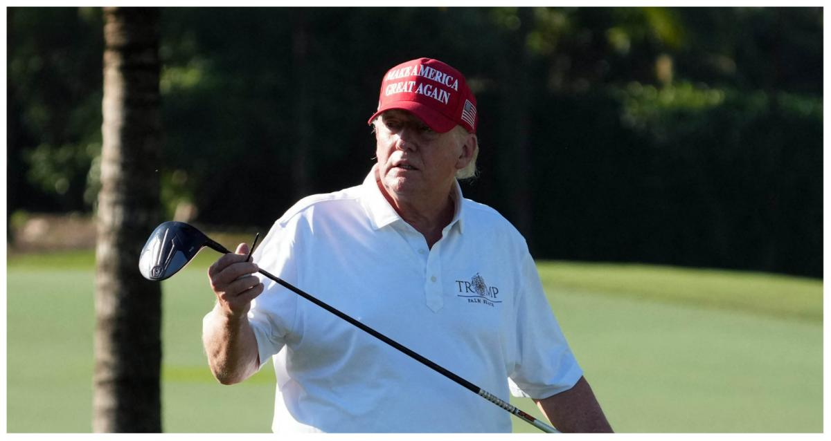 Donald Trump heckled at LIV Golf Miami: "Don't worry, my house got raided too!"