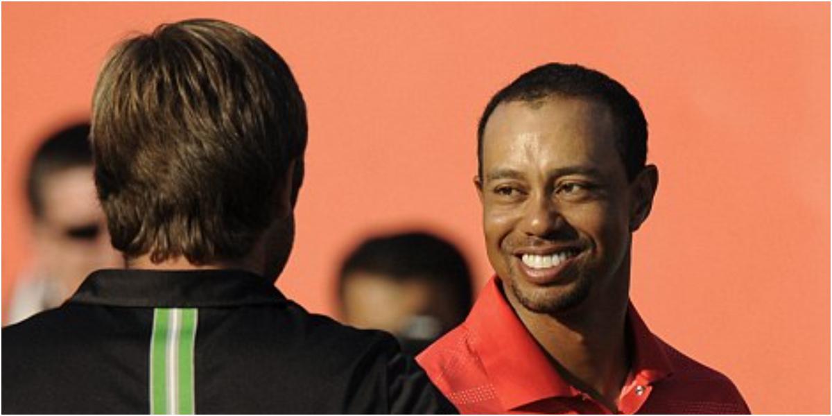 Tiger Woods would have won if he didn't speak to me, says Robert Rock
